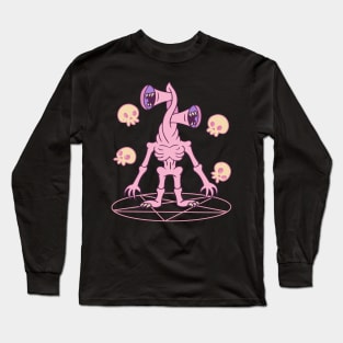 Kawaii Pastel Goth Creepy Siren Head Ritual Summon Long Sleeve T-Shirt